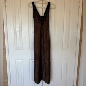 Wild Fable Chocolate Chemise with Ebony Lace